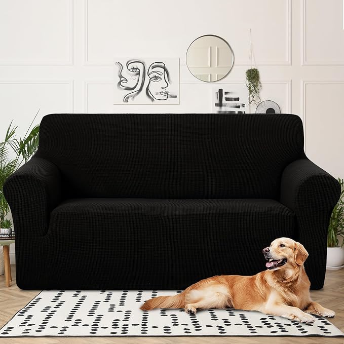 U-NICE HOME Oversized Stretch Loveseat Couch Cover Sofa Covers Washable Sofa - Image 2