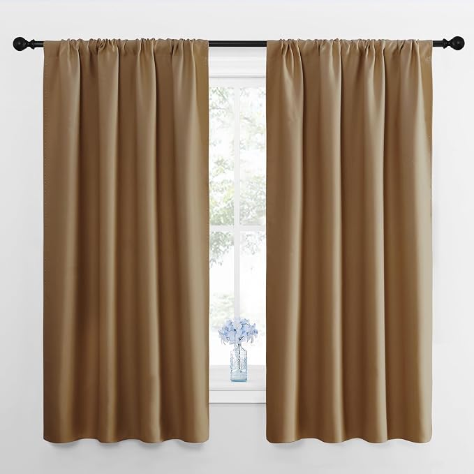 NICETOWN Kitchen Curtains, Short Blackout Curtains & Drapes, Thermal Insulated by NICETOWN