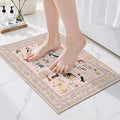 Pink Entry Rug 24x17inch Small Door Mat Runner by WelcometoBabovid