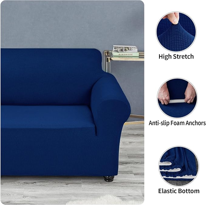 Joccun Classic Blue Waterproof Polyester Spandex Sofa Cover - Image 5