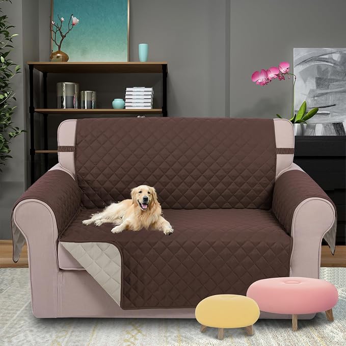 U-NICE HOME Loveseat Sofa Cover Reversible Couch Covers - Image 2