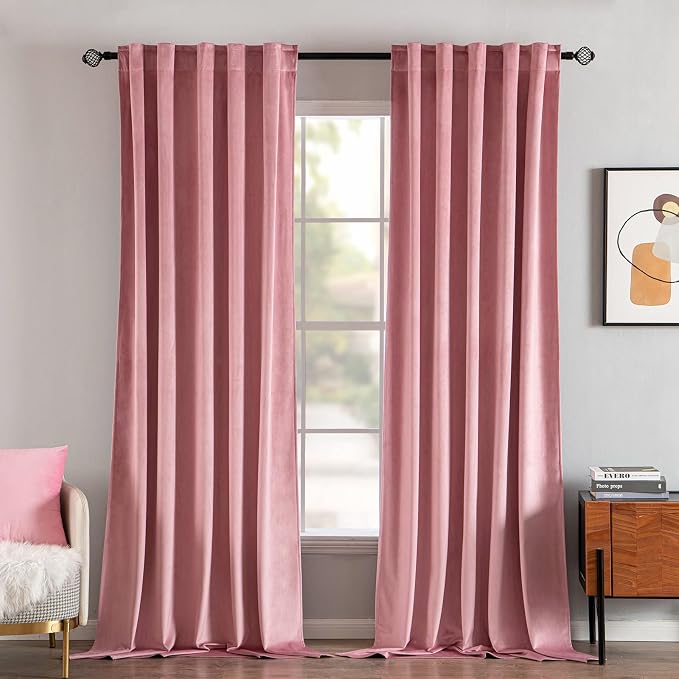 MIULEE Velvet Curtains 108 inches Long 2 Panels by MIULEE