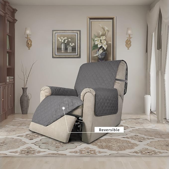Easy-Going Recliner Chair Slipcover Reversible Sofa Cover Water Resistant Couch - Image 2