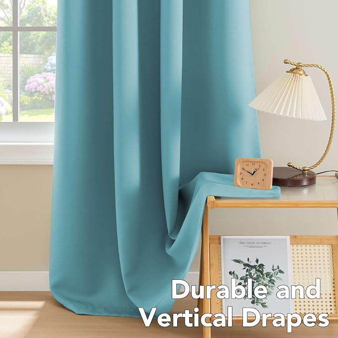 H.VERSAILTEX Insulated Thermal Blackout 52 x 72 Inch Long Curtain Panels Pair - Image 8