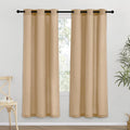 NICETOWN Burlap Thick Linen Curtains 72" Length, Grommet Privacy Window by NICETOWN
