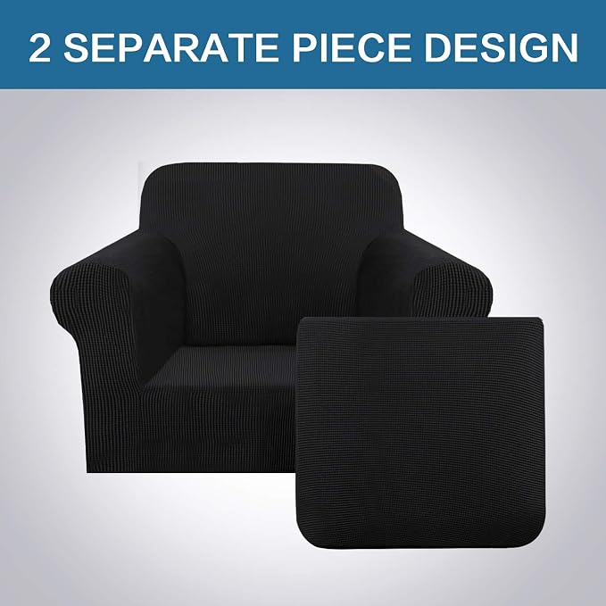 H.VERSAILTEX 2 Piece Stretch Stylish Furniture Cover/Protector Chair Covers - Image 3