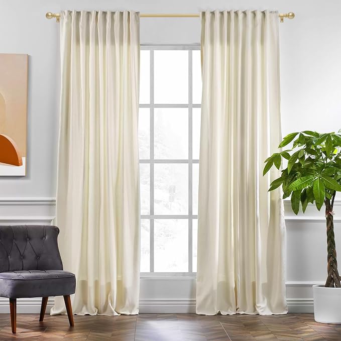 Gold Curtain Rods for Windows 28 to 60 Inch - Image 2