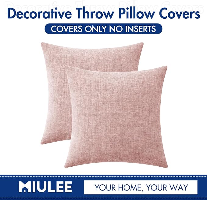 MIULEE Pack of 2 Couch Valentines Throw Pillow Covers 20x20 Inch Soft Spring - Image 6