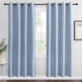 NICETOWN Vintage Blue Blackout Curtains 78 inches Length by NICETOWN