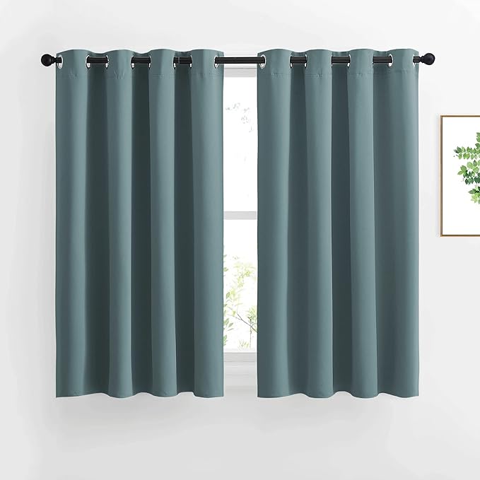 NICETOWN Blackout Kitchen Curtains 45 inch Length by NICETOWN