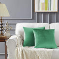 GIGIZAZA Mint Turquoise Velvet Decorative Throw Pillow Covers 20x20 by GIGIZAZAFocusingonhomedecoration