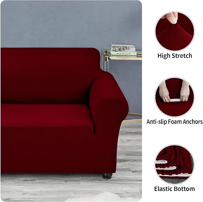 Joccun Christmas Stretch Couch Cover Slipcovers, 1-Piece Sofa Covers - Image 5