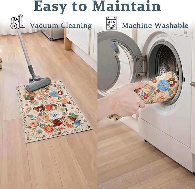 Area Rugs 24x17 Inch Home Decor Entry Rug, Small Door Mat Bath Mats - Image 3