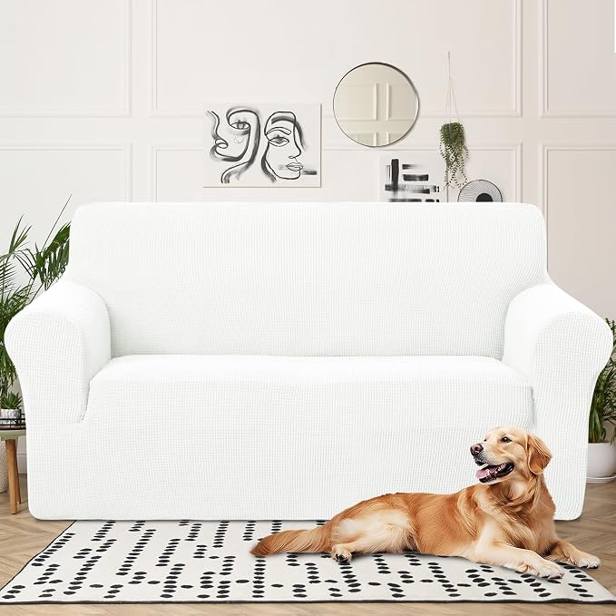 U-NICE HOME Oversized Stretch Loveseat Couch Cover Sofa Covers Washable Sofa - Image 2