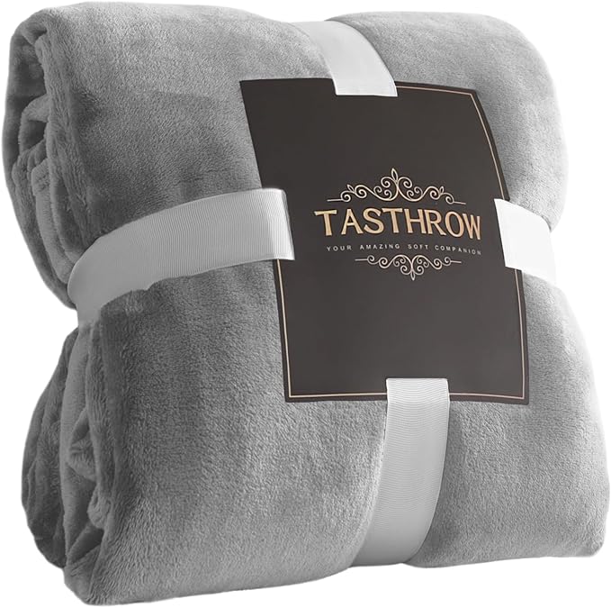 TASTHROW Large Flannel Fleece Throw Blanket, 50×70 Inch by TASTHROW