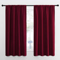 NICETOWN Blackout Curtains for Bedroom, Wine Red, 1 Pair, 42 by 45-inch by NICETOWN