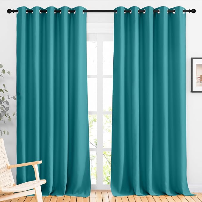 NICETOWN Blackout Room Divider Curtains 118 inches Long 2 Panels, Grommet by NICETOWN