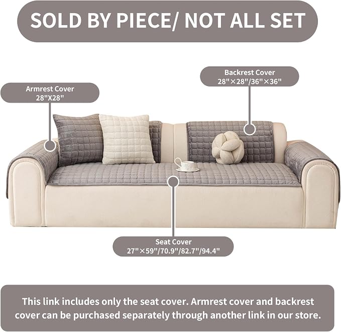 Velvet Couch Covers for Dogs, Dog Sectional Couch Covers, Pet Couchs Cover for - Image 2