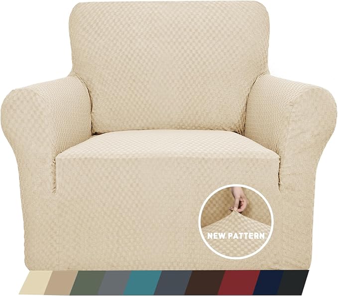 ZNSAYOTX 1 Piece Jacquard Chair Slipcovers by ZNSAYOTX