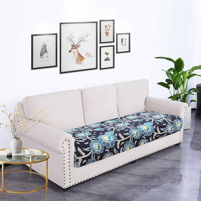 hyha Printed Couch Cushion Covers, Floral Sofa Covers Washable - Image 5