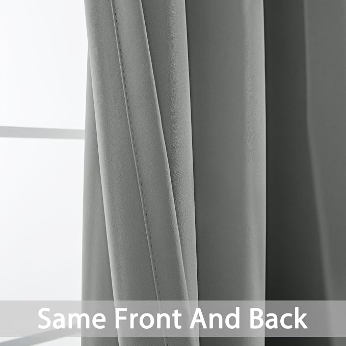 Yakamok Dove Grey Room Darking 63 Inch Length 2 Panel Sets - Image 3