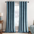 MIULEE Elegant Velvet Curtains Dark Slate Grommet Curtain Thermal Insulated by MIULEE
