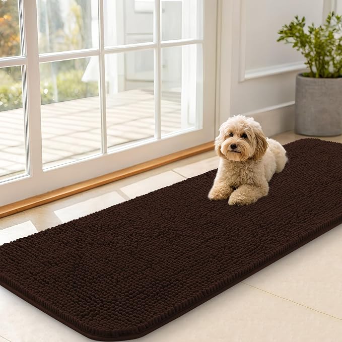 OLANLY Dog Door Mat for Muddy Paws 59x20, Absorbs Moisture and Dirt, Absorbent by OLANLY