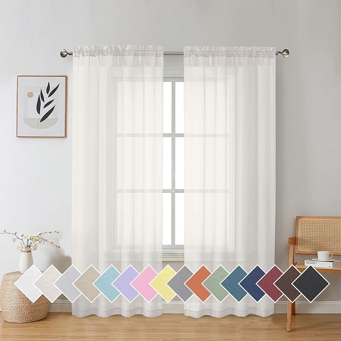 Aiyufeng Beautiful Sheer Curtains by Aiyufeng