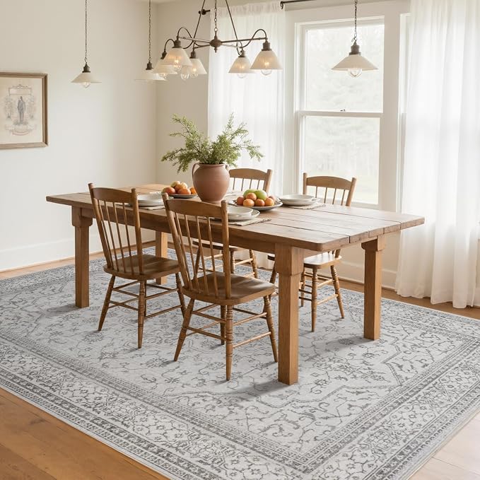 Washable Rugs 8x10 Area Rugs for Living Room, Dining Room- Soft Low Pile - Image 7