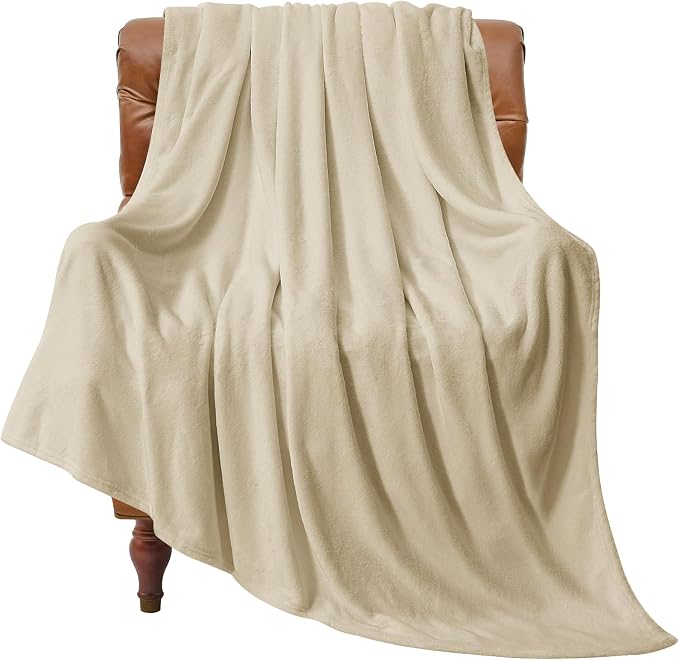 BEDELITE Fleece Blanket Linen Throw Blankets by BEDELITE