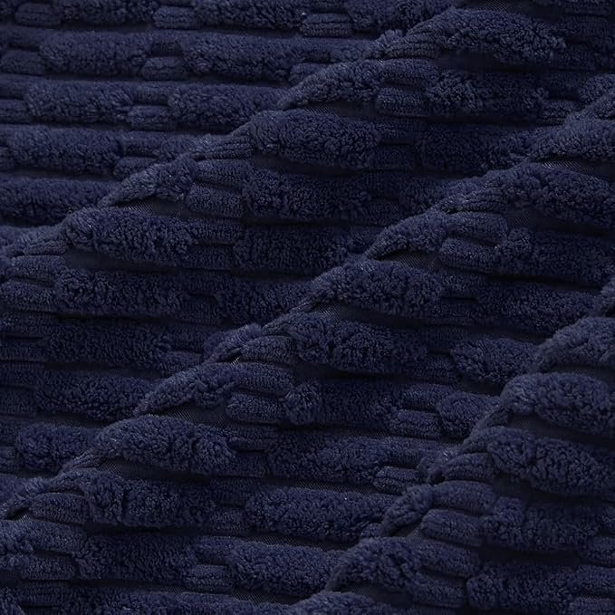 Fancy Homi 4 Packs Navy Blue Decorative Throw Pillow Covers 20x20 Inch - Image 5