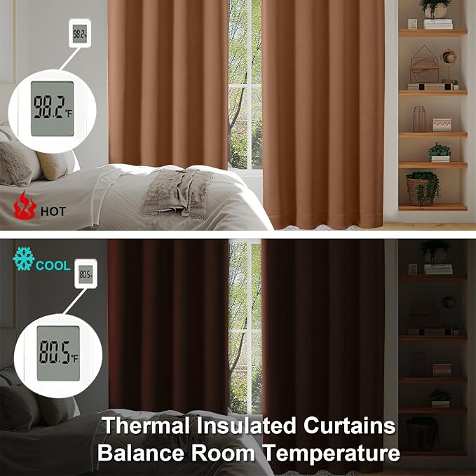 Simplebrand Ava Sun Baked Blackout Curtains - Image 6