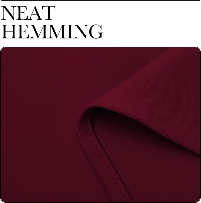NICETOWN Blackout Curtains for Bedroom, Wine Red, 1 Pair, 42 by 45-inch - Image 6