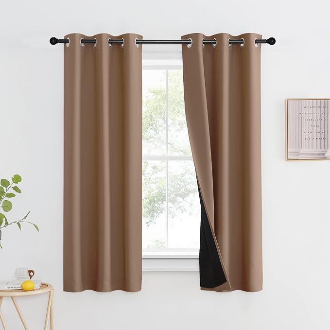 NICETOWN 100% Blackout Curtains Thermal, Noise Reduction and Privacy Curtains by NICETOWN