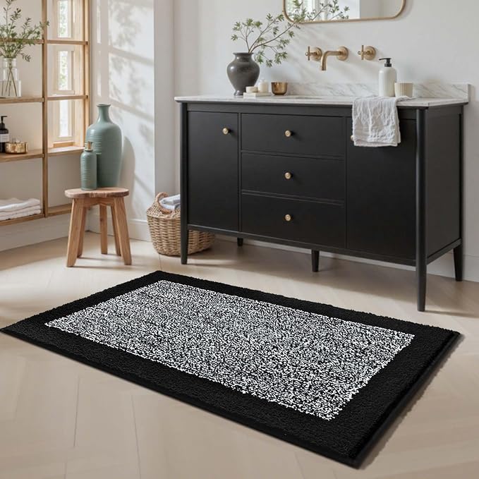 48x24 Long Bathroom Rugs Washable Non Slip, Soft Absorbent Quick Dry Mats - Image 3