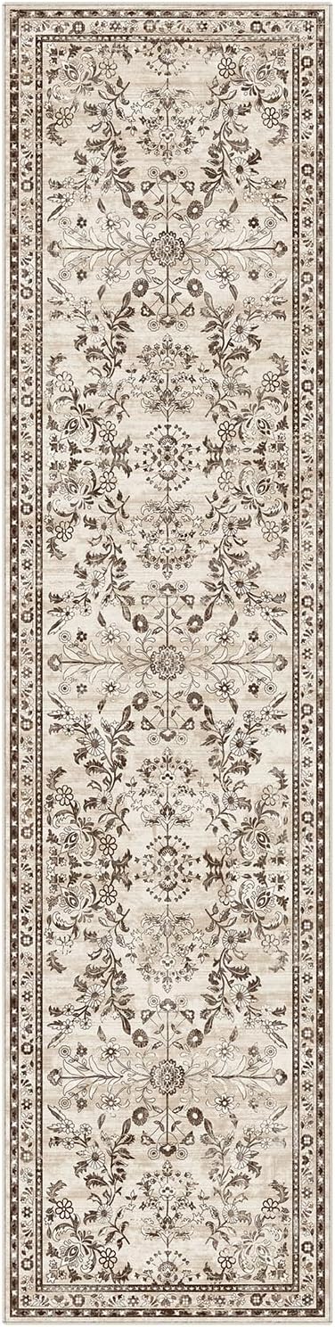 Yamaziot Washable Runner Rug 2x8 – Non Slip Boho Floral Hallway Runner Rug - Image 7