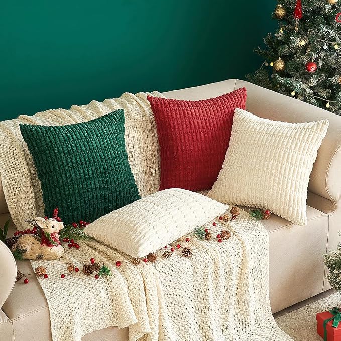 MIULEE Pack of 2 Corduroy Decorative Throw Pillow Covers 20x20 Inch Soft Boho - Image 8