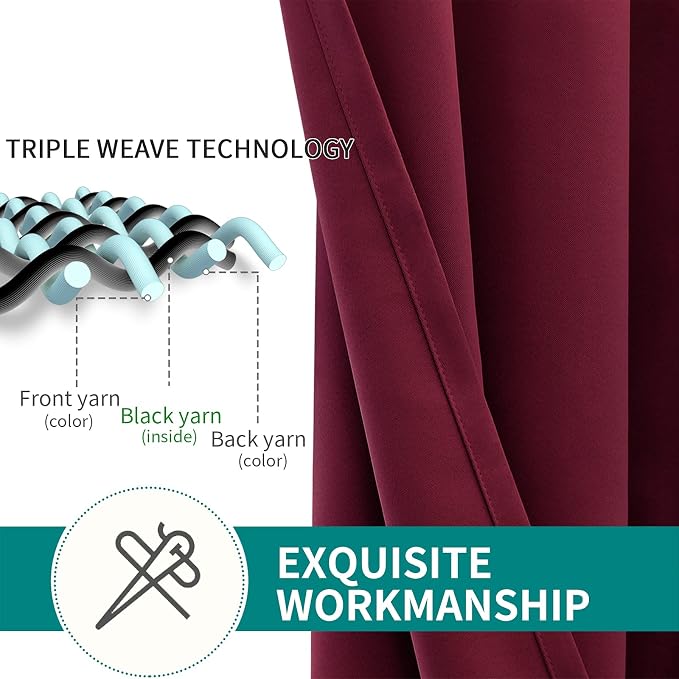 BGment Blackout Curtains for Bedroom - Image 4
