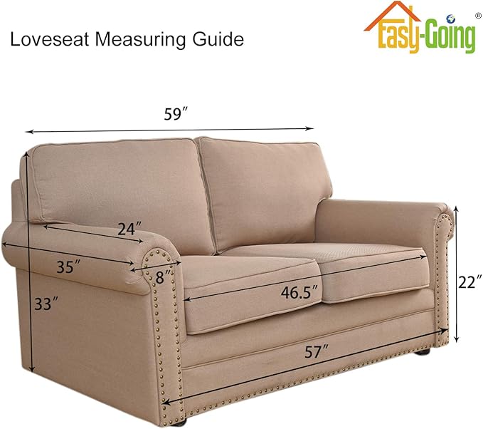 Easy-Going Stretch Loveseat Slipcover 1-Piece Sofa Cover Furniture Protector - Image 4