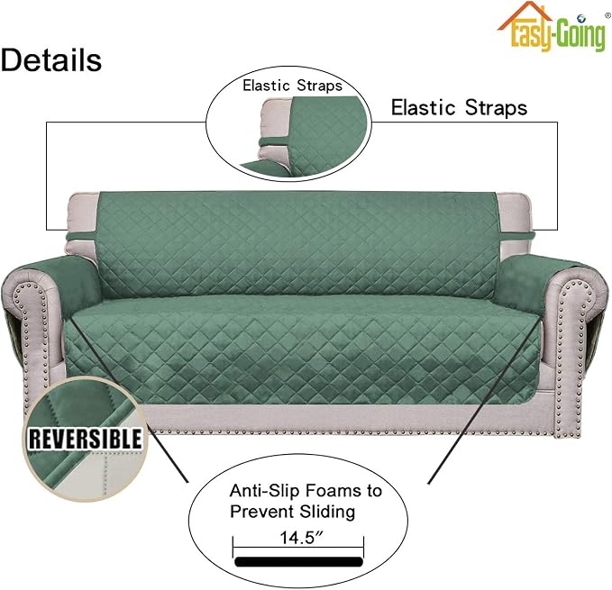 Easy-Going Reversible Loveseat Couch Cover - Image 3