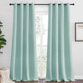 NICETOWN Aqua Blue Blackout Curtains 90" Long by NICETOWN