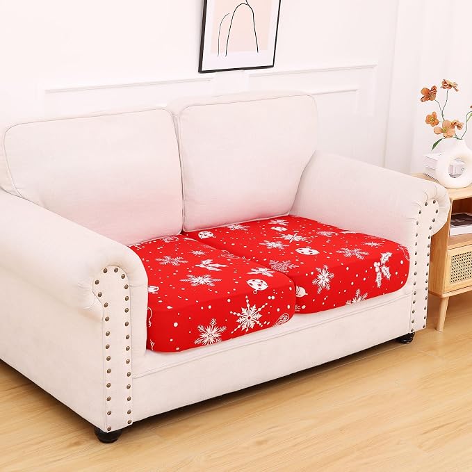 hyha Printed Couch Cushion Covers, Floral Sofa Covers Washable - Image 7