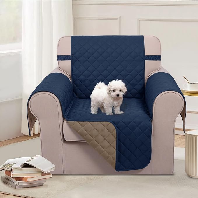 U-NICE HOME Reversible Oversized Chair Covers Quilted Water Repellent Pet - Image 2