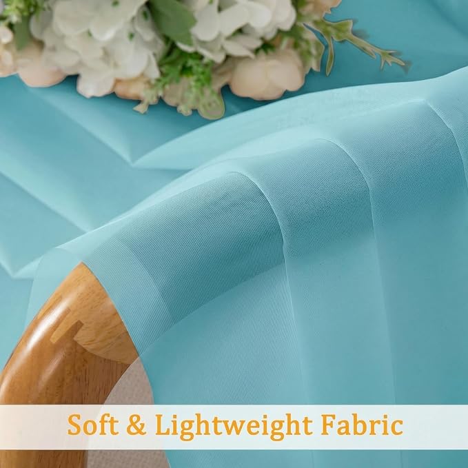 Gwine Short Kitchen Sheer Curtains 36 Inch Length - Image 8