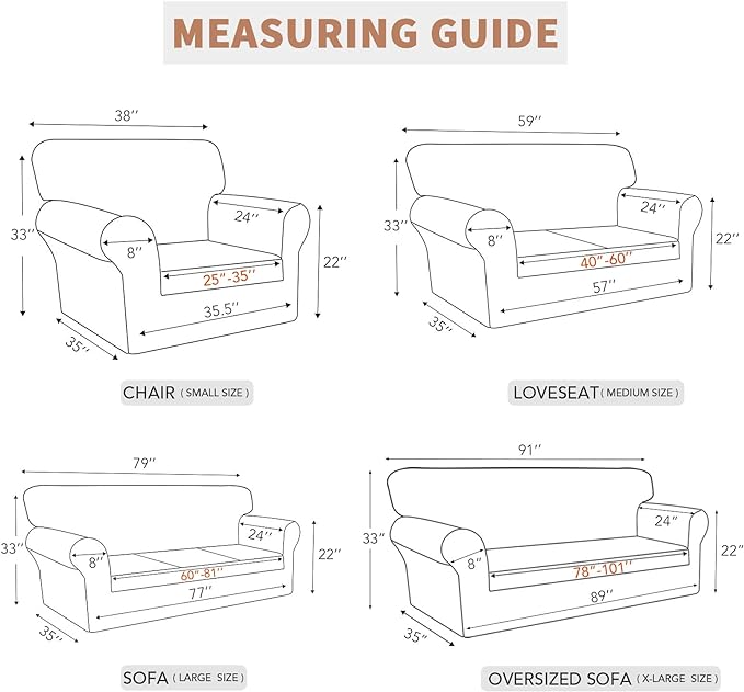 Easy-Going 100% Waterproof Couch Cover, 3 Cushion Oversized Sofa Cover | - Image 6