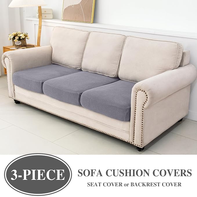 Couch Cushion Covers Seat Cushion Cover Stretch Couch Cover Separate Sectional - Image 2