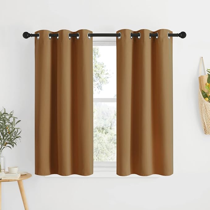 NICETOWN Sleek Blackout Curtains 48 inches Length by NICETOWN