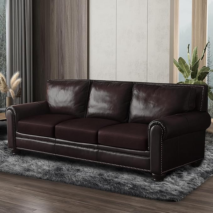 Leather Look Couch Cushion Covers Sofa Seat Slipcovers Sets Couches Furniture - Image 8