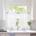 MIULEE Short Sheer Curtains 30 Inch Length by MIULEE