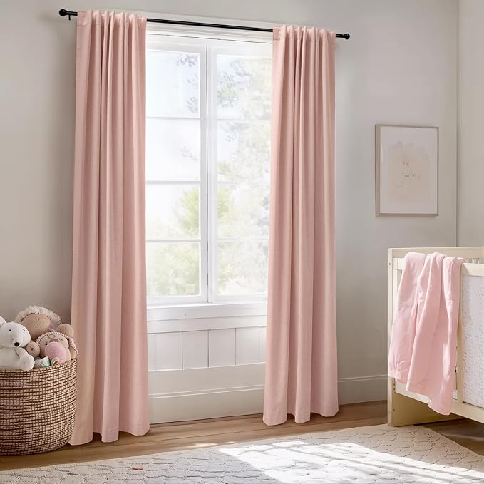 100% Blackout Shield Linen Blackout Curtains - Image 5
